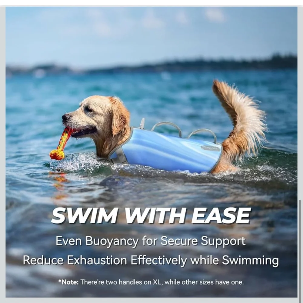 Dog Life Jacket for Swimming & Boating,‎ Lightweight & Buoyancy